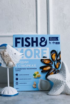 Изображение Мидии в сливочно-чесночном соусе